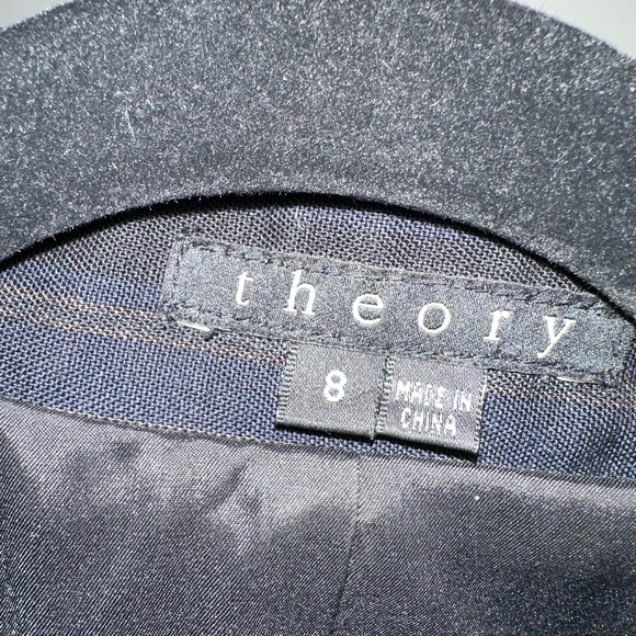 Theory Classic Triple Pinstripe Blazer. - Picture 7 of 7